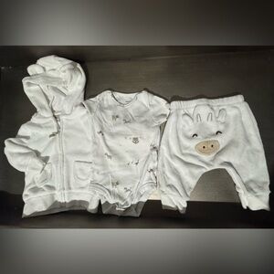 Carters Farmstead Cow 3-Piece Set